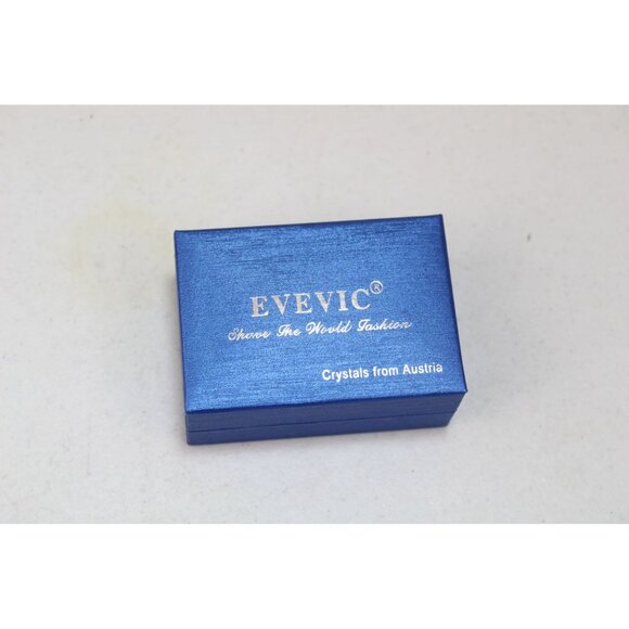 Evevic Crystal Earrings Heart Shape Drop Dangle Austrian Screw Back 93076 - Picture 2 of 5